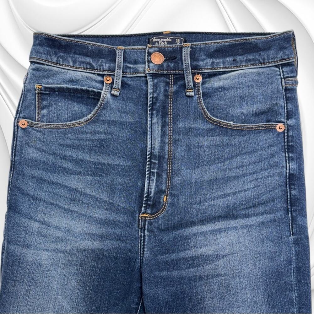 ABERCROMBIE & FITCH Women’s 26 ULTRA HIGH RISE SUPER SKINNY ANKLE Jeans